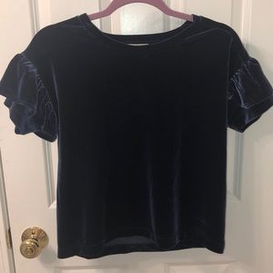 Madewell Velvet Top